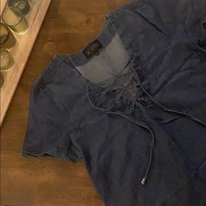 Chambray Criss Cross Dress